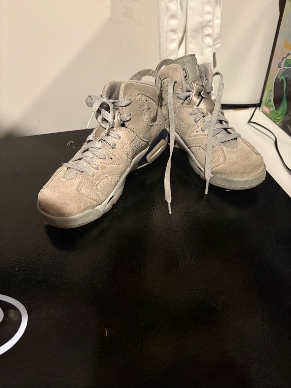 Air Jordan 6 Retro “Georgetown” Suede Sneakers
